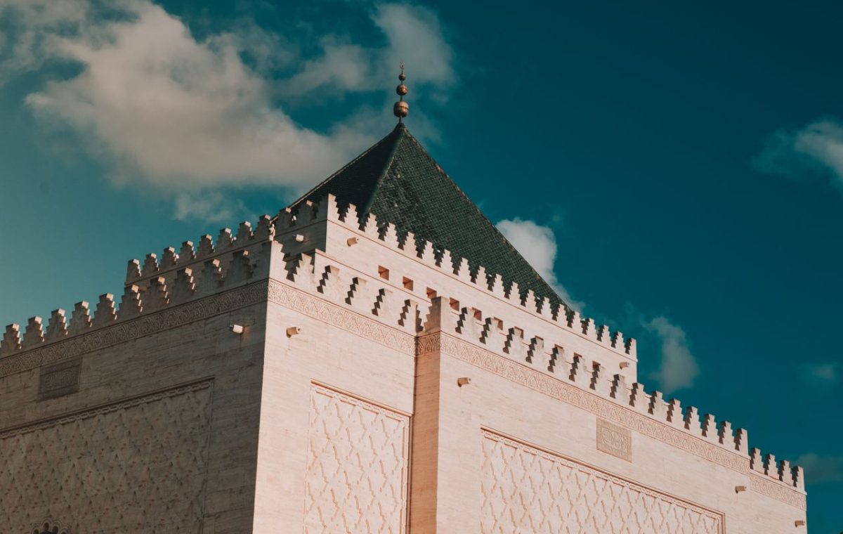 Mausoleum of Mohammed V in Rabat, on a Casablanca desert tour